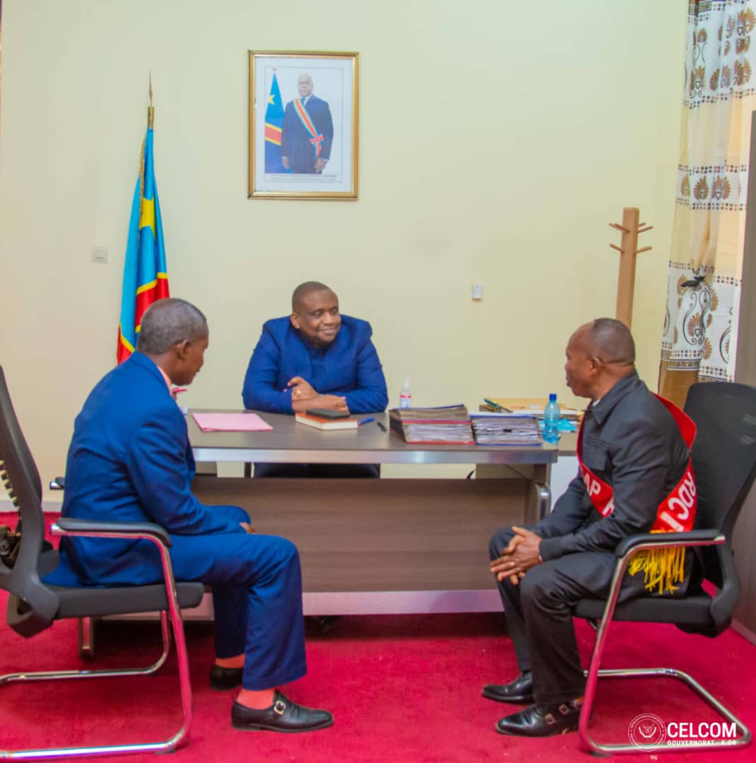 Kasaï oriental : la coordination provinciale du Comité National de Suivi des Actions du Président de la République reçue par Mathias Kabeya