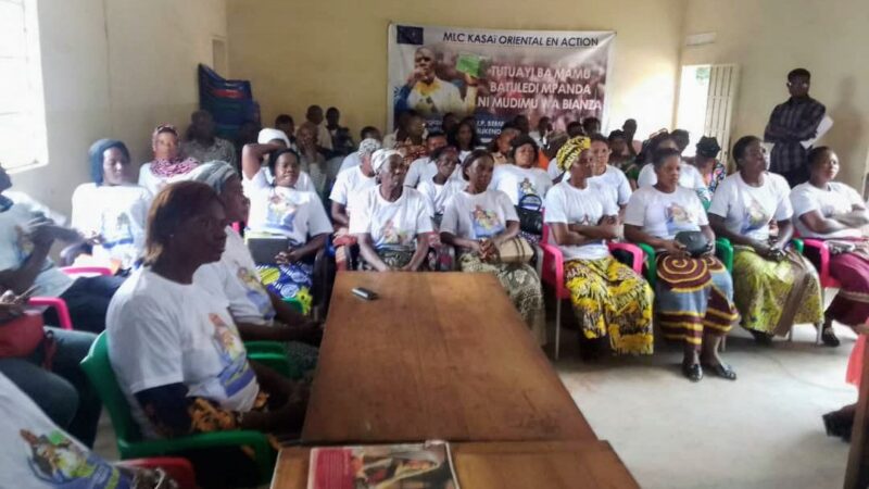 Kasaï oriental : les femmes du MLC en formation dans le cadre du programme « Mamu ne mudimu »