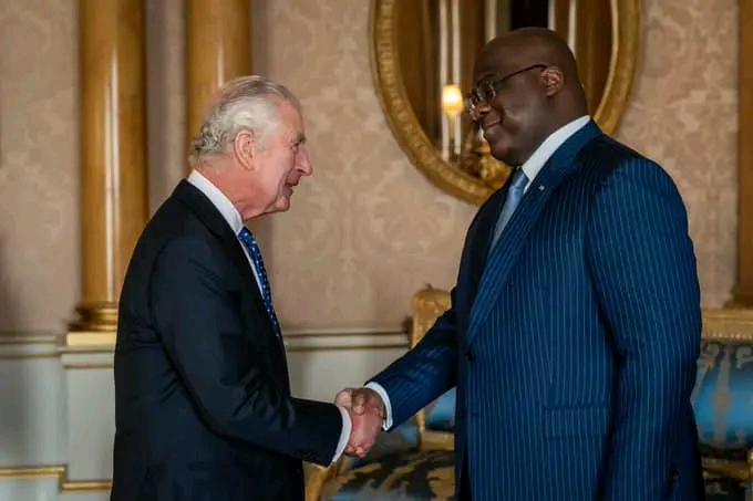 Londres: Félix Tshisekedi et le Roi Charles III ont échangé sur l’insécurité à l’Est de la RDC