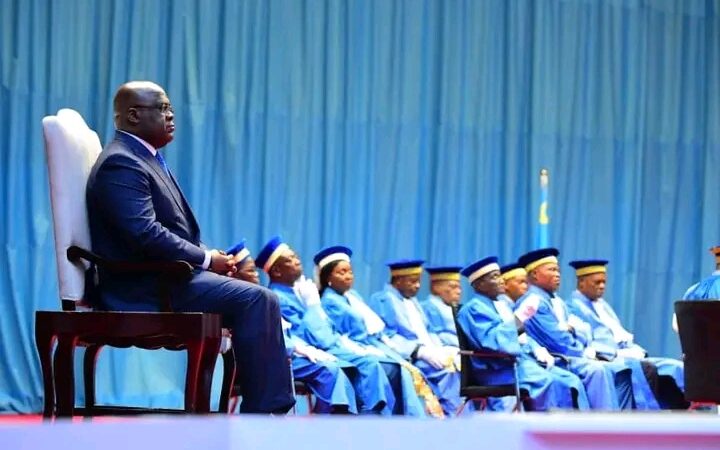 RDC:  Félix Tshisekedi assiste à la rentrée judiciaire des juges de la Cour constitutionnelle
