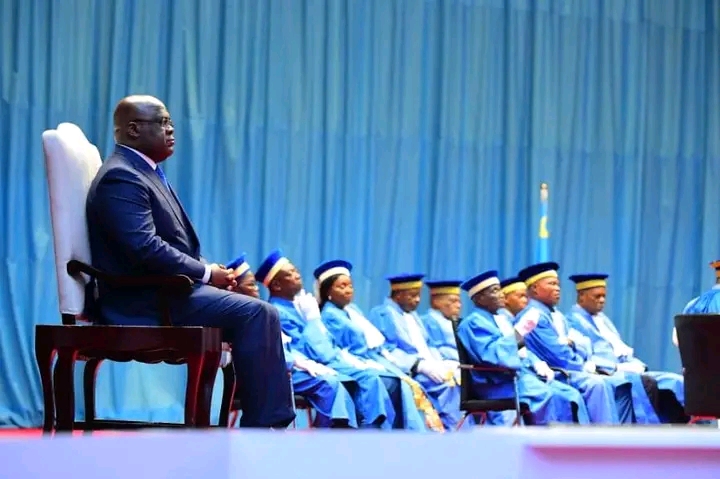 RDC:  Félix Tshisekedi assiste à la rentrée judiciaire des juges de la Cour constitutionnelle