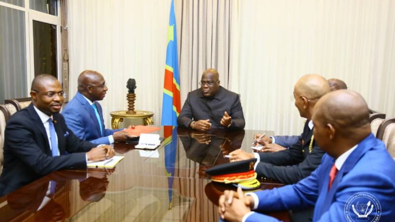 RDC: le responsable du mécanisme de vérification de la feuille de route de Luanda présenté à Félix Tshisekedi