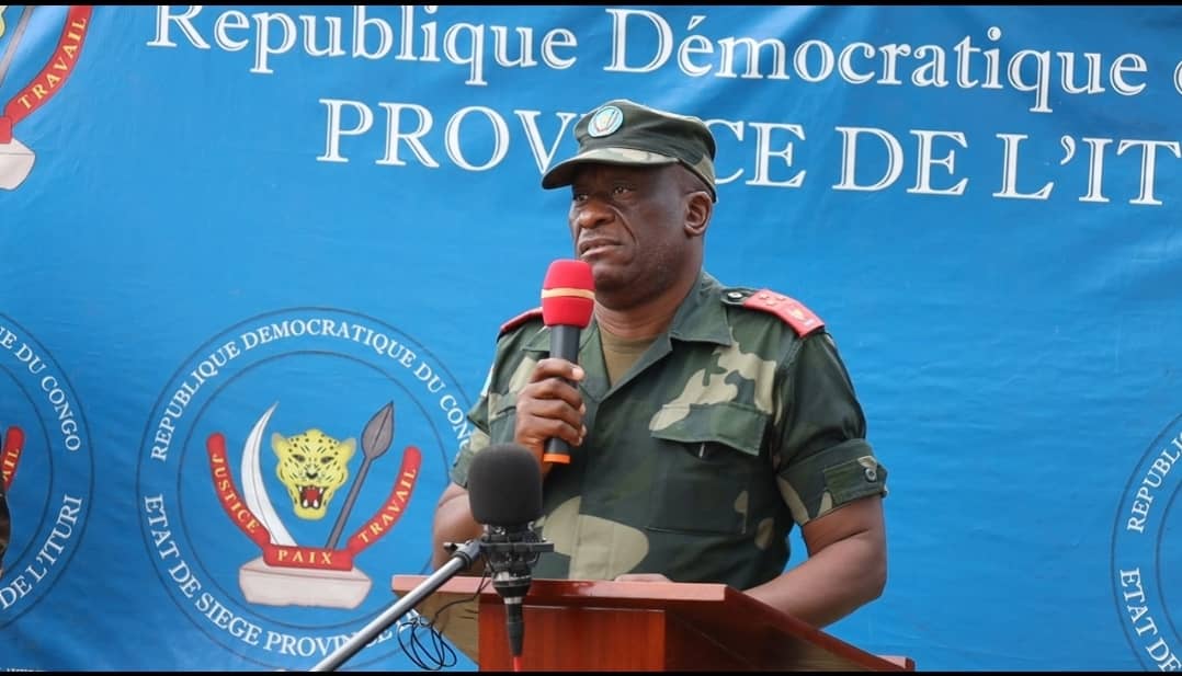 Ituri : le gouverneur militaire Johnny Luboya salue l’accalmie obtenue grâce à la collaboration FARDC-MONUSCO