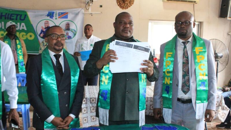 Kasaï oriental : Claude Nyamugabo préside la double cérémonie d’installation du comité fédéral et d’inauguration du siège du FPCN