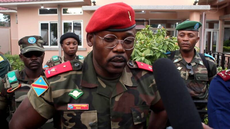 Kasaï oriental : le commandant de la 21 ème région militaire, John Tshibangu est arrivé à Mbujimayi
