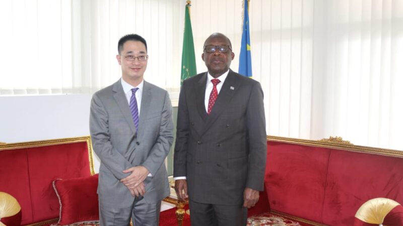 Affaires étrangères : le cinquantenaire des relations Sino-congolaises au centre des échanges entre Christophe Lutundula et M. Wang Hailong