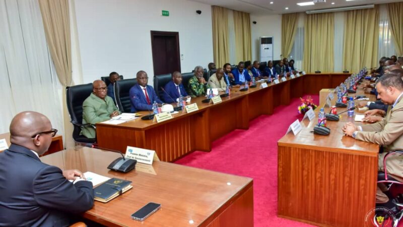 RDC: Sama Lukonde et le caucus des députés nationaux du Nord-Kivu échangent sur l’agression rwandaise à l’Est du pays sous couvert du M23