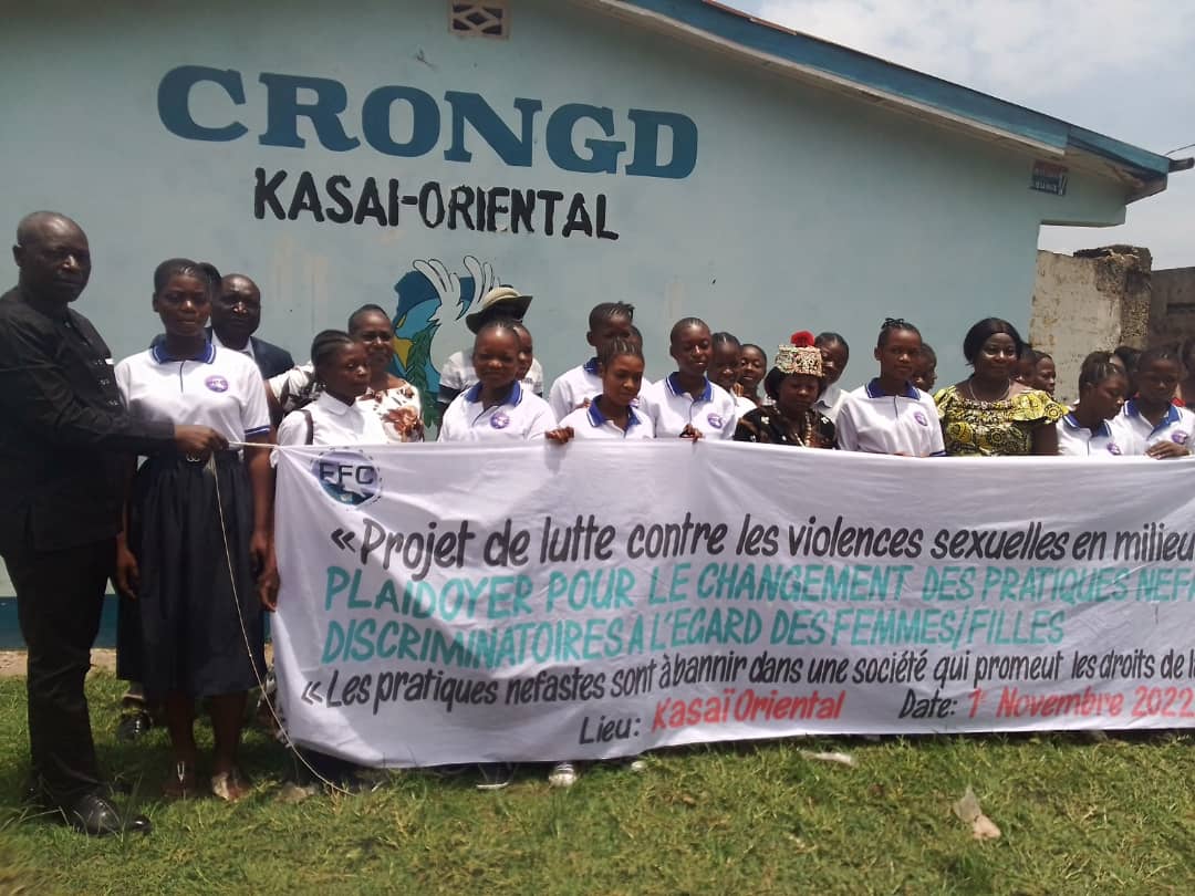 Kasaï oriental : le Fonds pour les femmes congolaises (FFC) mène un plaidoyer pour le changement des pratiques discriminatoires à l’égard des femmes et filles