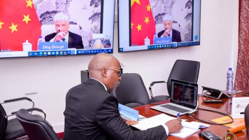 Diplomatie parlementaire: le 1er vice-Président du Sénat Eddy Mundela invite la Chine à demander au conseil de sécurité des Nations-Unies un cessez-le-feu immédiat et un retrait sans condition de M23 à l’Est de la RDC
