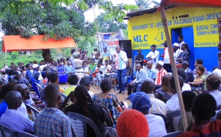 Kasaï oriental : la fédération du MLC inaugure un nouveau bureau de la commune politique Dibindi 4 Mbuyi Mulomba