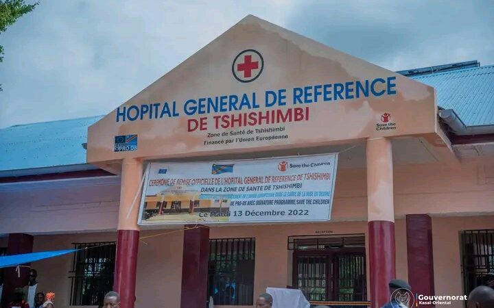 Kasaï oriental :  inauguration de l’hôpital général de référence de Tshishimbi construit par Save the children