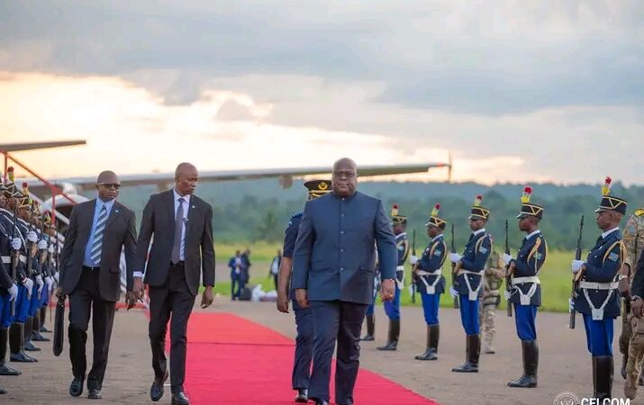 Kasaï oriental : le président Félix Tshisekedi est arrivé à Mbujimayi