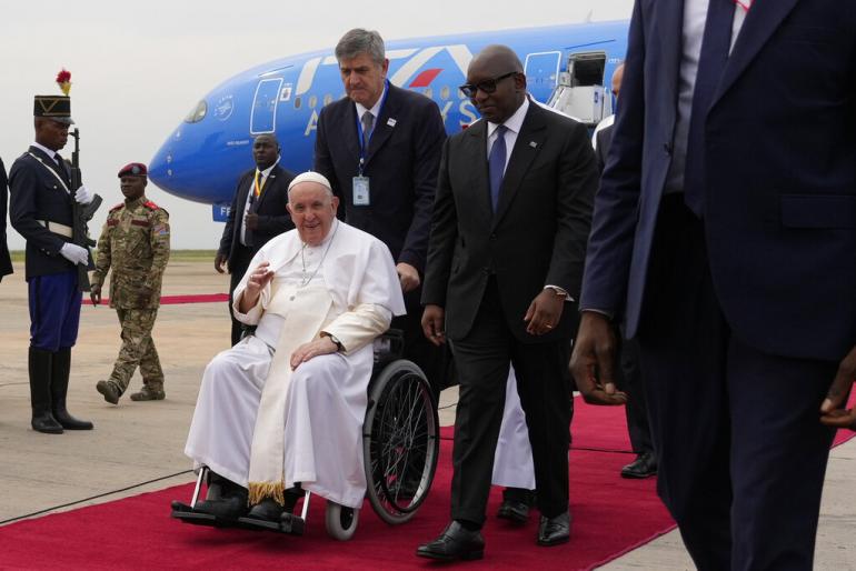 RDC: le Pape François est arrivé à Kinshasa