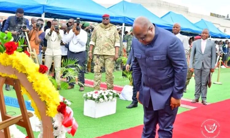 RDC: le président Félix Tshisekedi a rendu hommage au caporal Kunyuku