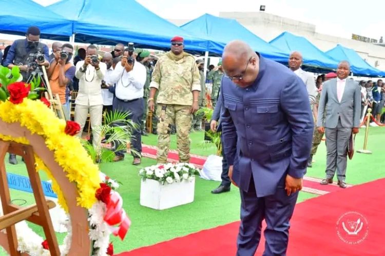 RDC: le président Félix Tshisekedi a rendu hommage au caporal Kunyuku