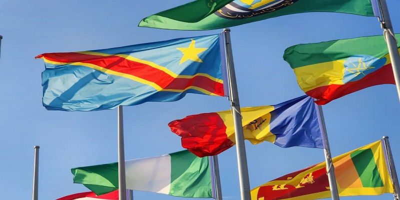 Diplomatie : les couleurs de la RDC parmi les 119 drapeaux qui flottent à Flag Plaza à Doha (Qatar)