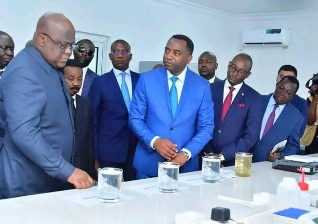 RDC: Félix Tshisekedi a inauguré l’usine de la Régie de distribution d’eau de Binza Ozone à Kinshasa