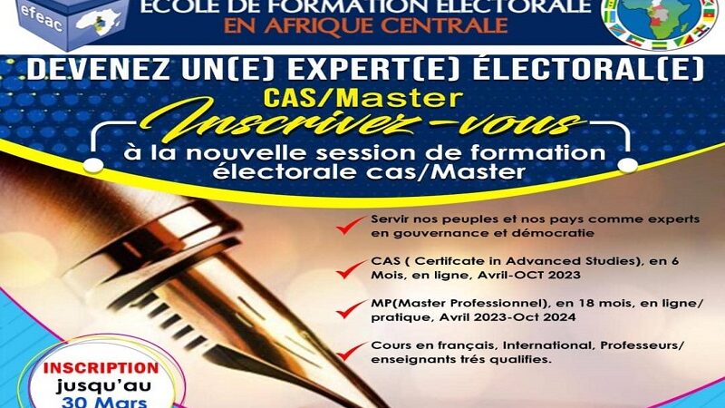 RDC : l’école de formation électorale en Afrique centrale appelle les candidats intéressés à s’inscrire avant le 30 mars