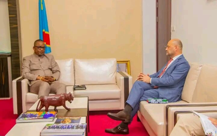 RDC : L’Ambassadeur de la Belgique et le VPM Peter Kazadi s’entretiennent sur les projets de collaboration bilatérale en cours