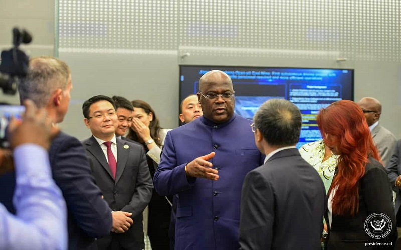 RDC-Chine : Félix Tshisekedi souhaite développer avec l’entreprise Huawei la transformation numérique des entreprises congolaises