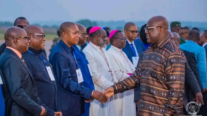 RDC : la province de Lomami valablement représentée par le Gouverneur Nathan Ilunga à l’accueil du Président Tshisekedi à Mbujimayi