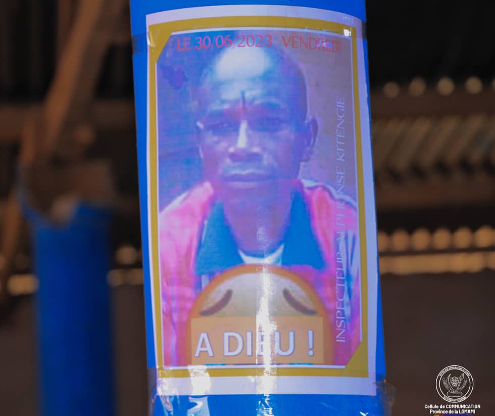 Lomami: Nathan Ilunga rend hommage à l’inspecteur de l’EPST Kitengie Lumbo assassiné à Kabinda au retour des EXETAT