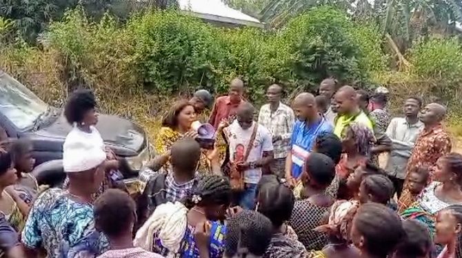 Katanda : en visite de sa base électorale, la candidate députée nationale Goretti Lusamba Mbombo prêche le deuxième mandat du Président Félix Tshisekedi