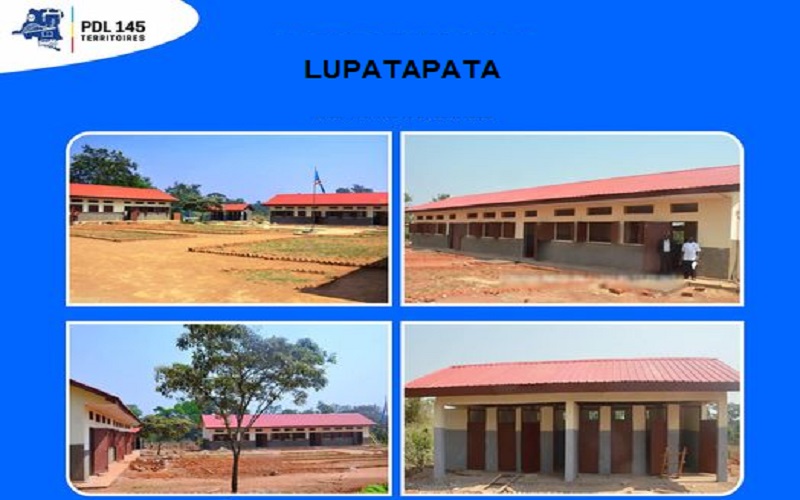 Kasaï oriental : PDL-145T, trois écoles prêtes à être utilisées en septembre prochain à Lupatapata