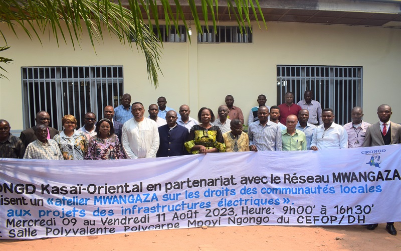 Kasaï oriental : ouverture de l’atelier Mwangaza sur les droits des communautés locales à accéder à l’électricité