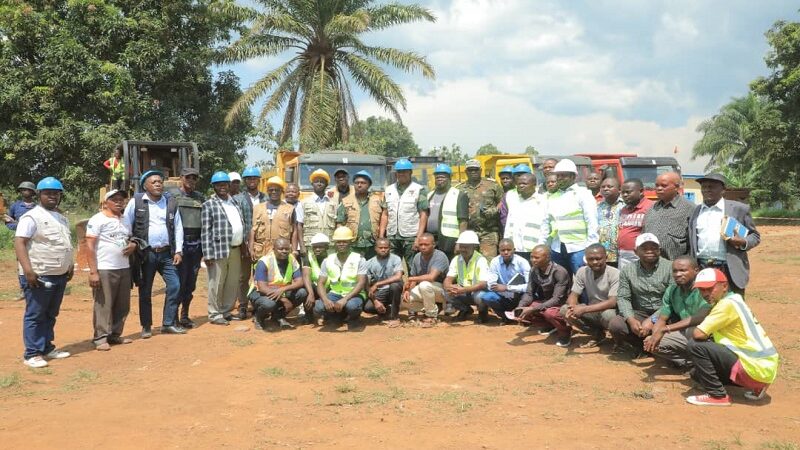Ituri : lancement officiel des travaux de réhabilitation de la route nationale numéro 27 tronçon Bunia – Komanda