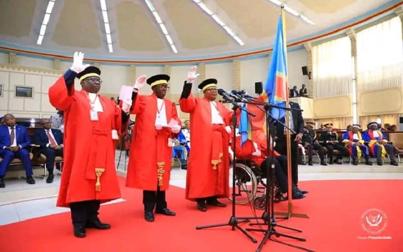 RDC : de hauts magistrats  ont prêté serment devant Félix Tshisekedi