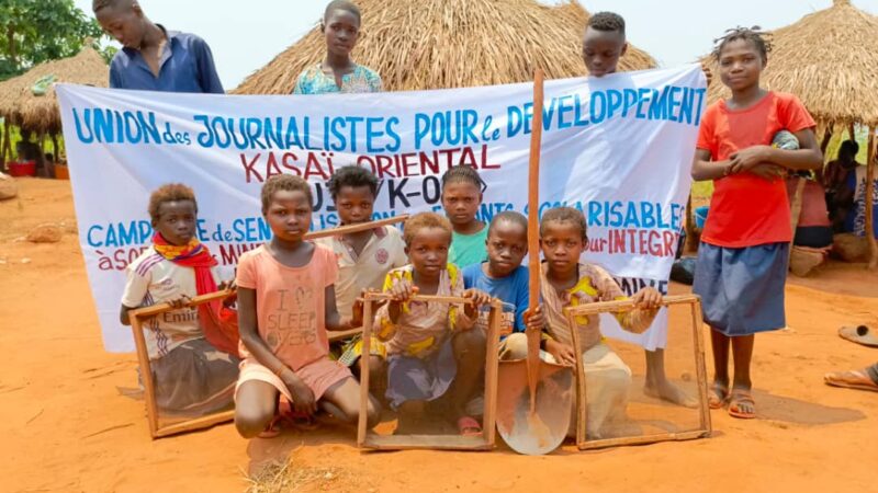 Kasaï oriental : UJD sensibilise les enfants à quitter les mines à Boya