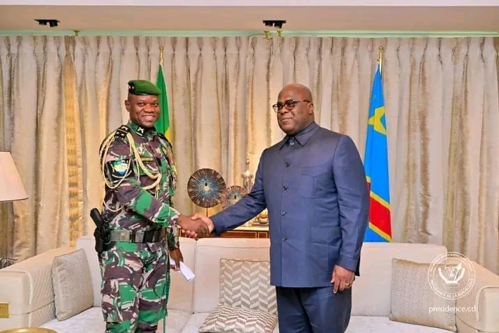 RDC: Félix Tshisekedi reçoit le président Gabonais de transition Oligui Nguema