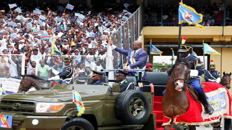 RDC : Félix Tshisekedi investi président de la République au stade des Martyrs