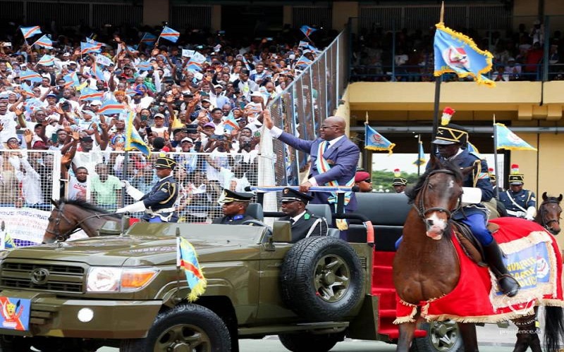 RDC : Félix Tshisekedi investi président de la République au stade des Martyrs