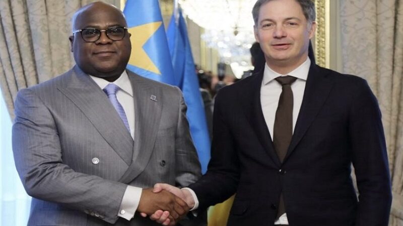Diplomatie : la crise sécuritaire à l’Est au cœur des échanges entre Félix Tshisekedi et le Premier ministre belge