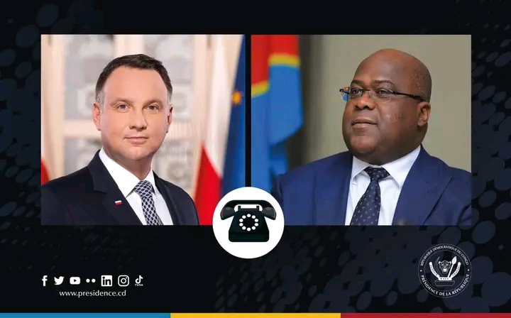 RDC : Félix Tshisekedi et Andrzej Duda de la Pologne ont échangé sur le développement et la paix à l’Est
