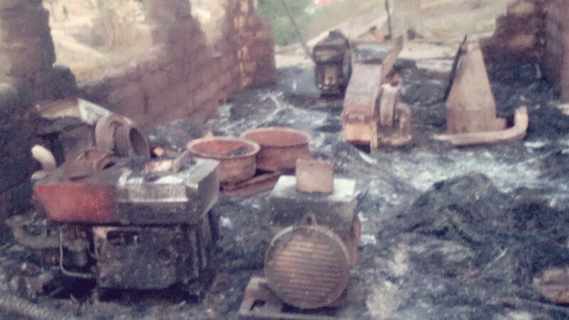 Lomami : incendie mystérieux, deux maisons ravagées à Muamba wa Mitanda