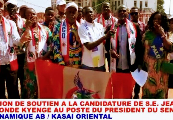 Kasaï oriental :  la coordination de la Dynamique AB soutient la candidature de Sama Lukonde à la Présidence du Sénat