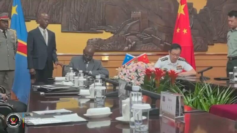 RDC et Chine : un nouvel accord de coopération militaire pour renforcer les FARDC