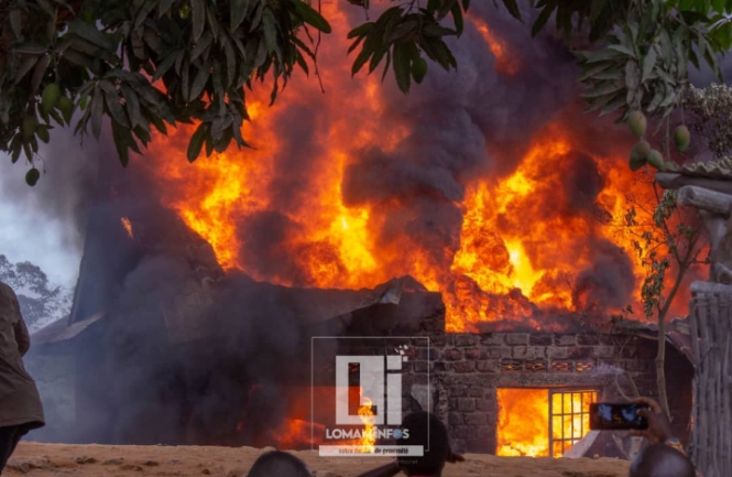 Lomami : à Kabinda, un incendie ravage un dépôt de carburant et des maisons