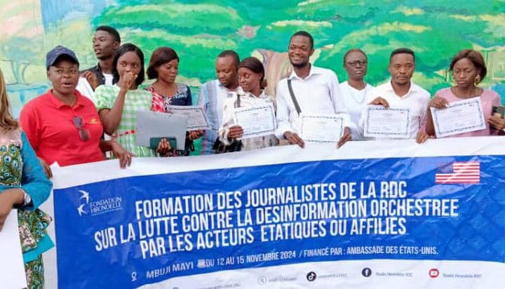 Kasaï oriental : fin de la formation des journalistes à la lutte contre la désinformation