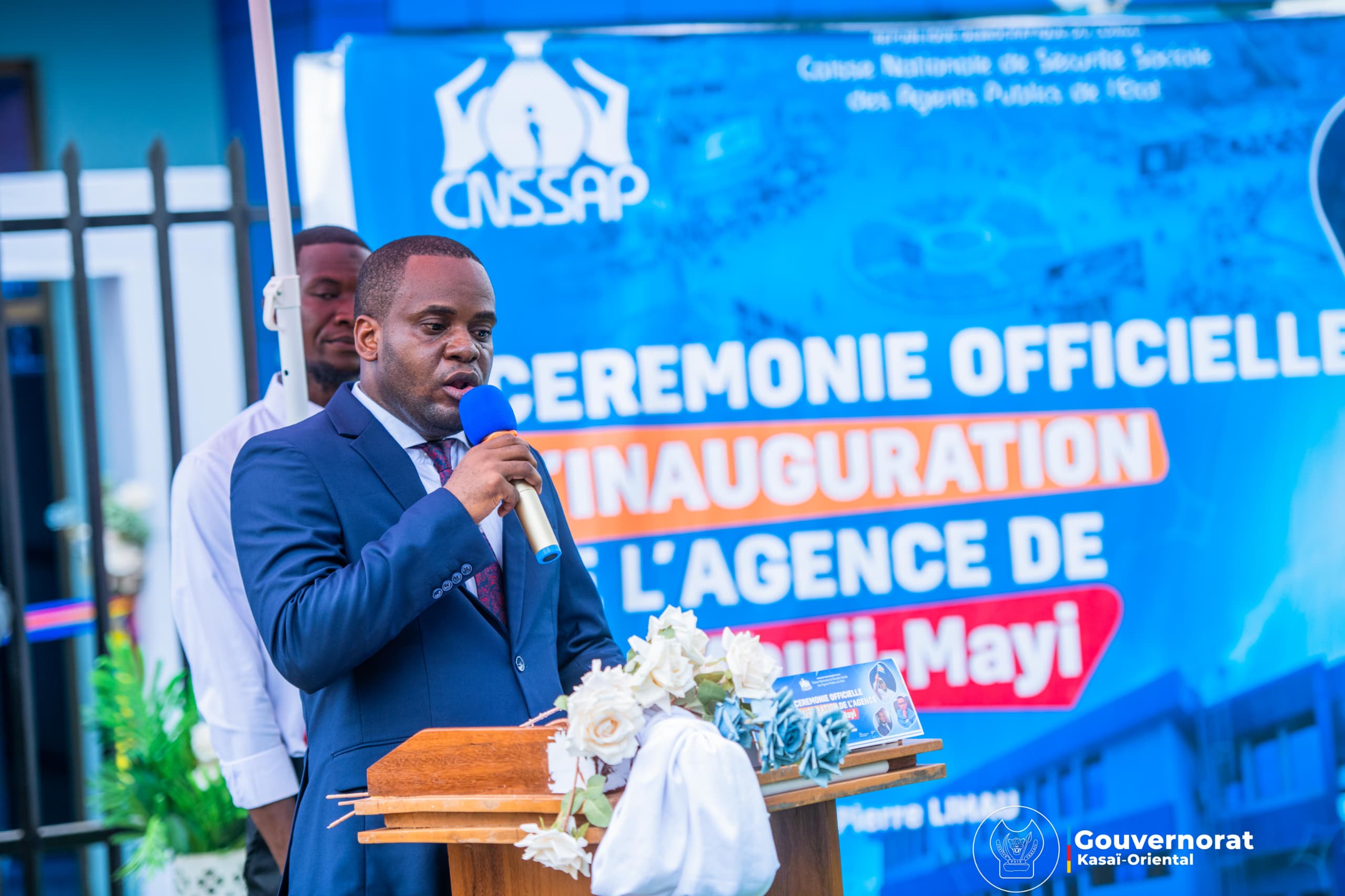 Kasaï oriental : inauguration de l&rsquo;agence CNSSAP, Junior Mata salue l&rsquo;engagement de Jean-Pierre Lihau