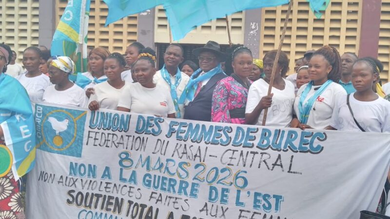 Kasaï Central : à l’occasion de la JIF, la ligue des femmes du BUREC plaide pour la formation professionnelle