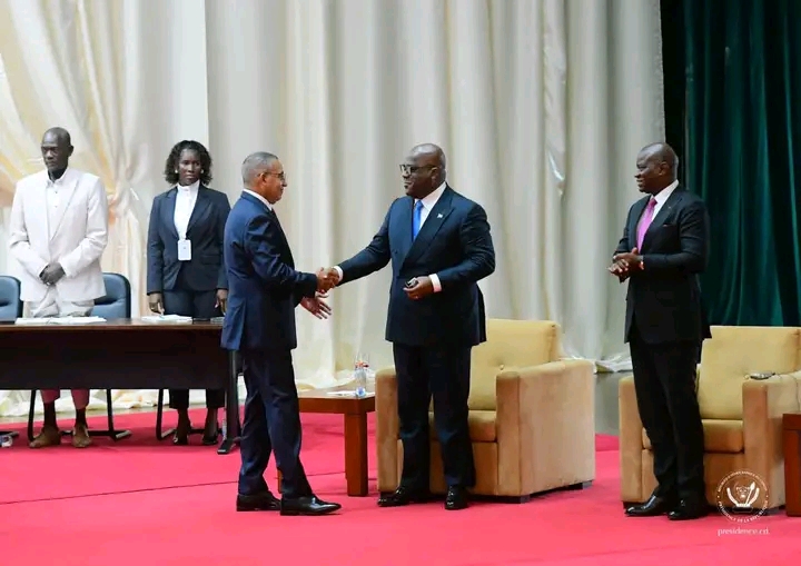 São Tomé : Félix Tshisekedi aux côtés de Carlos Vila Nova pour son investiture