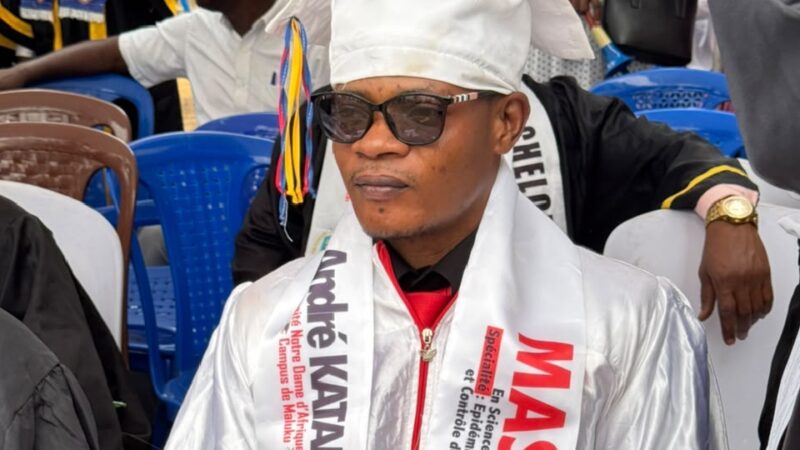 Kananga : Katamba Muamba André décroche la grande distinction grâce à une étude sur la gestion des déchets ménagers à Katoka