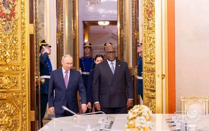 RDC–Russie : Vladimir Poutine salue le potentiel de coopération avec Kinshasa et annonce 100 places d’études pour les Congolais