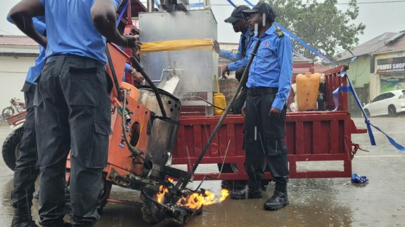 Ituri : la CNPR se dote d’une machine de marquage routier capable de quintupler sa productivité