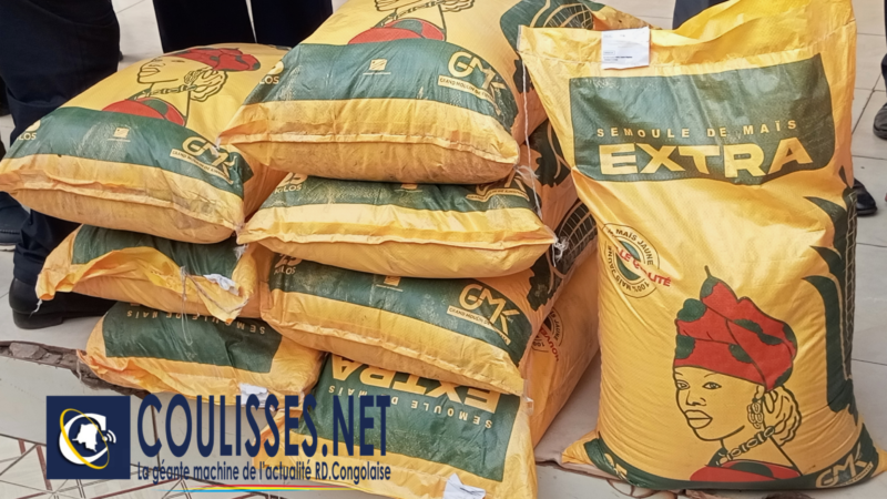 Kasaï Oriental : Jean-Paul Mbwebwa réceptionne 7 500 sacs de farine du ministère de l’Économie et rassure sur le respect du prix de 20 000 FC par sac